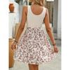 Spring Summer Elegant Color Block Sleeveless Dress Original Design Casual Women's Dress for Foreign Trade