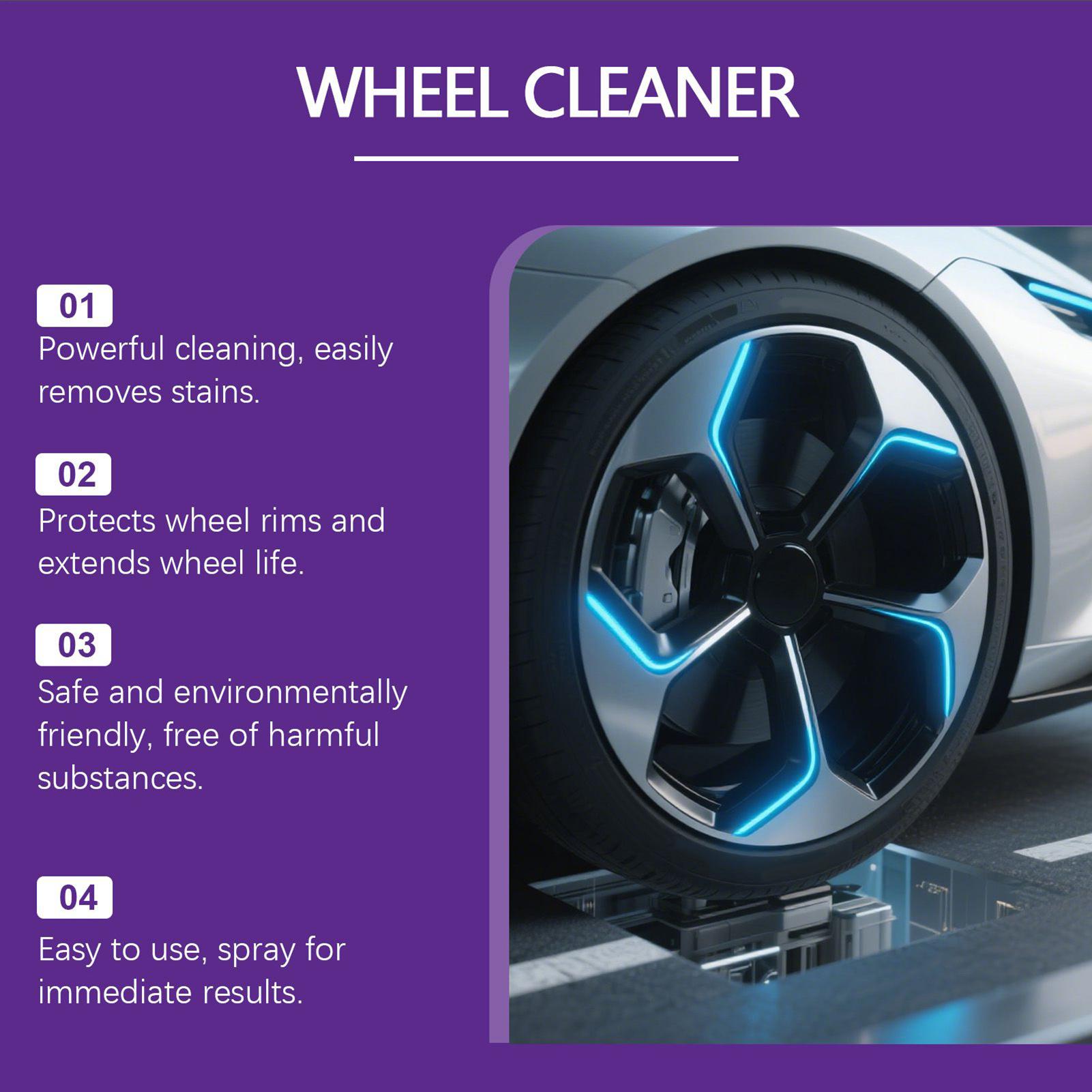 Car Wheel Cleaner 120ml Foam Brake Dust Remover Alloy Wheel Cleaner For Car Interior Exterior Detailing Brake Engine Hub China Mainland