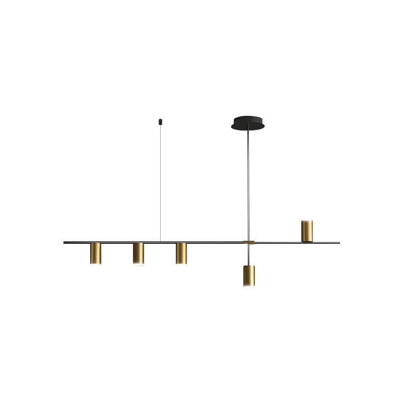 Nordic Modern Minimalist Long Strip Spotlight Fixture for Dining Room, Living Room, or Bar Counter.