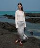 EN OR Scratch See-Through Summer Knit - White