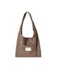 The Green Lab Leopard Suede Shoulder Bag [Camel]