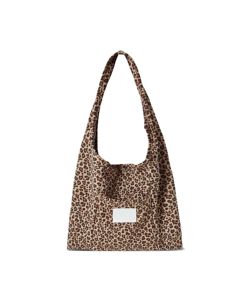 The Green Lab Leopard Suede Shoulder Bag [Camel]