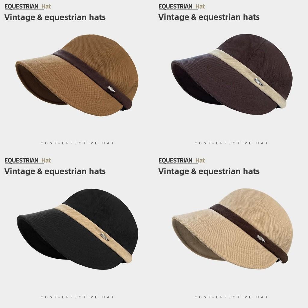 Winter Women Equestrian Cap With Windproof Warmthsun Protection For Daily Wear