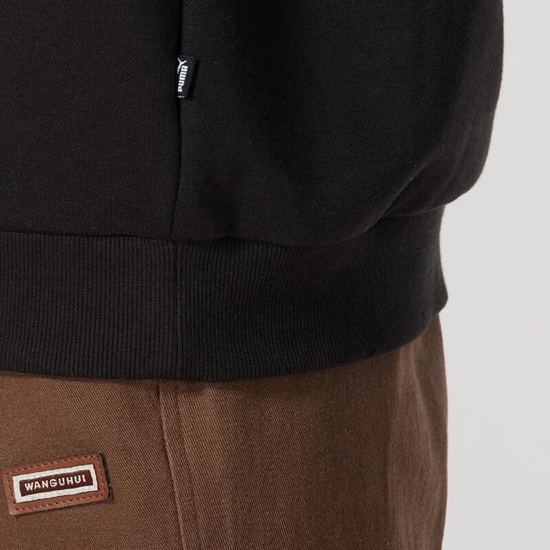 Puma Pulover Casual cu Gât Rotund Bărbați Sweatshirt Negru 685333-01