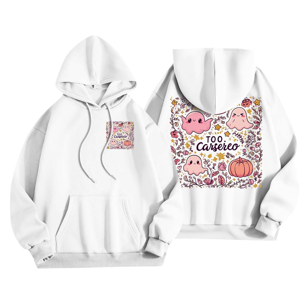 Children's Casual Fashion Halloween Print Long-Sleeved Hooded Sweatshirt