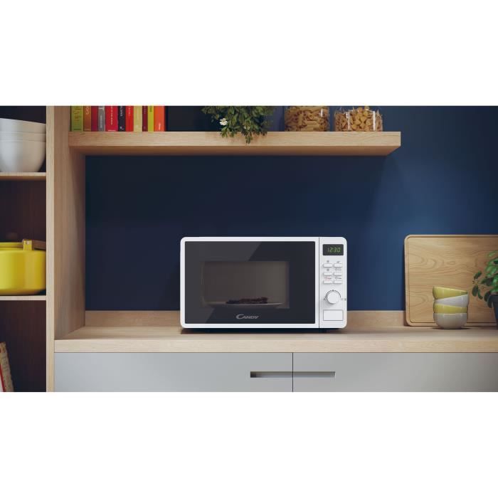 Micro-ondes Mono CANDY Idea - 20L - MO : 700W - UI digitale - 5 niveaux de puissance - Blanc