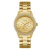 Gold Three-Hand Stainless Steel Strap Women's Quartz Watch - W1097L2