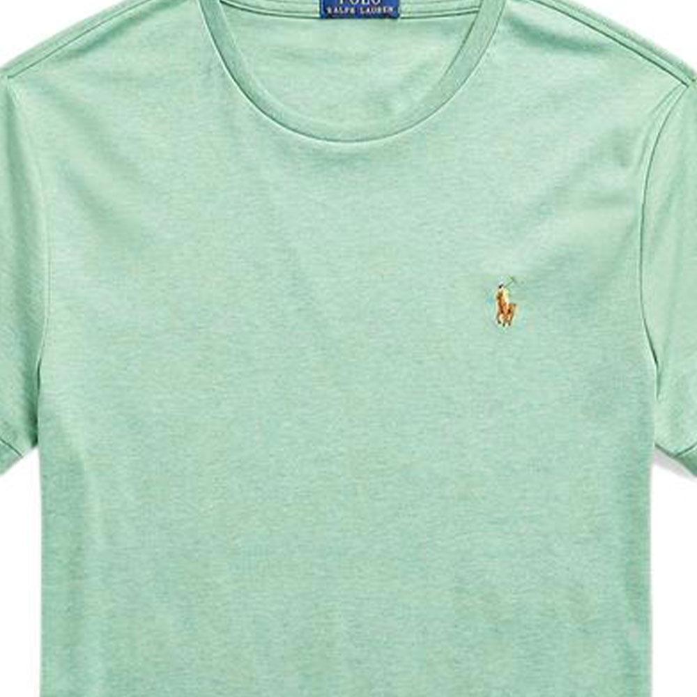Polo Ralph Lauren Ss22 Solid Color Slim Fit Short Sleeve T-Shirt Men Tops Green RL14753-300