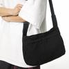 Nylon Crossbody Bag Men Women Casual Shoulder Bag with Front Pockets and Adjustable Strap