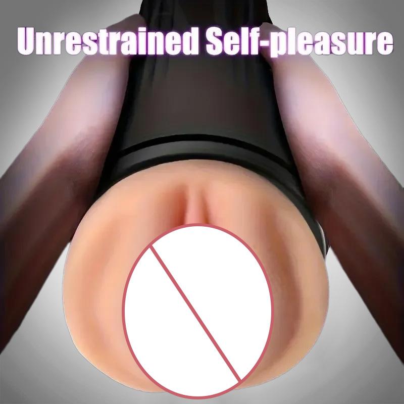 Manual Vagina Masturbator Cup Soft Pussy Erotic Trainer Pocket Massager Adult Sex Toys for Men 18+