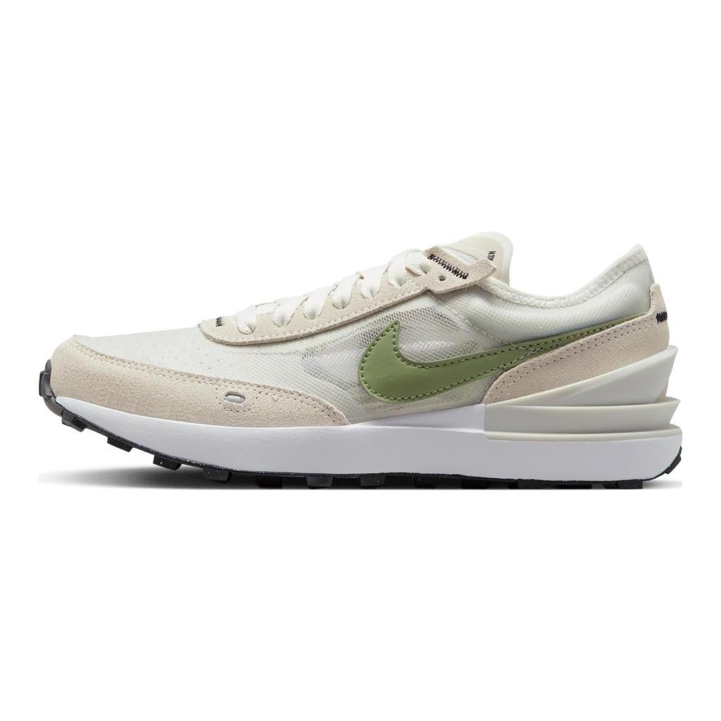 Nike Waffle One GS Light Bone Oil Green Kids Sneakers Cream Phantom White DC0481-012