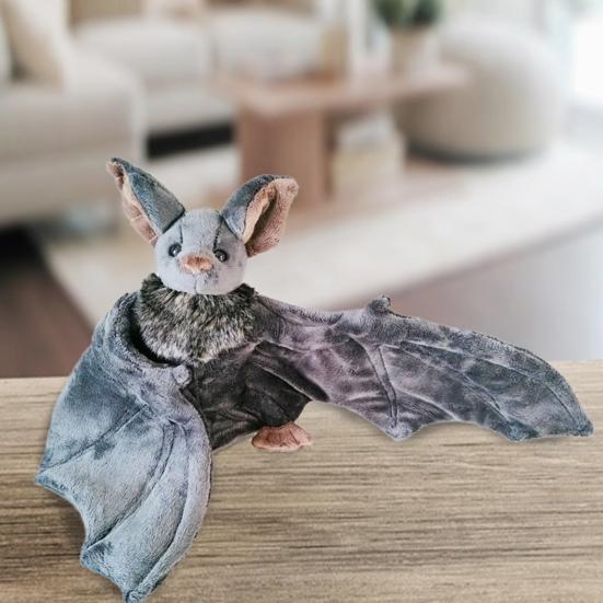 Plush Bat Soft Vivid Mini Bat Stuffed Animal Boys Girls Doll Halloween Decor for Kids