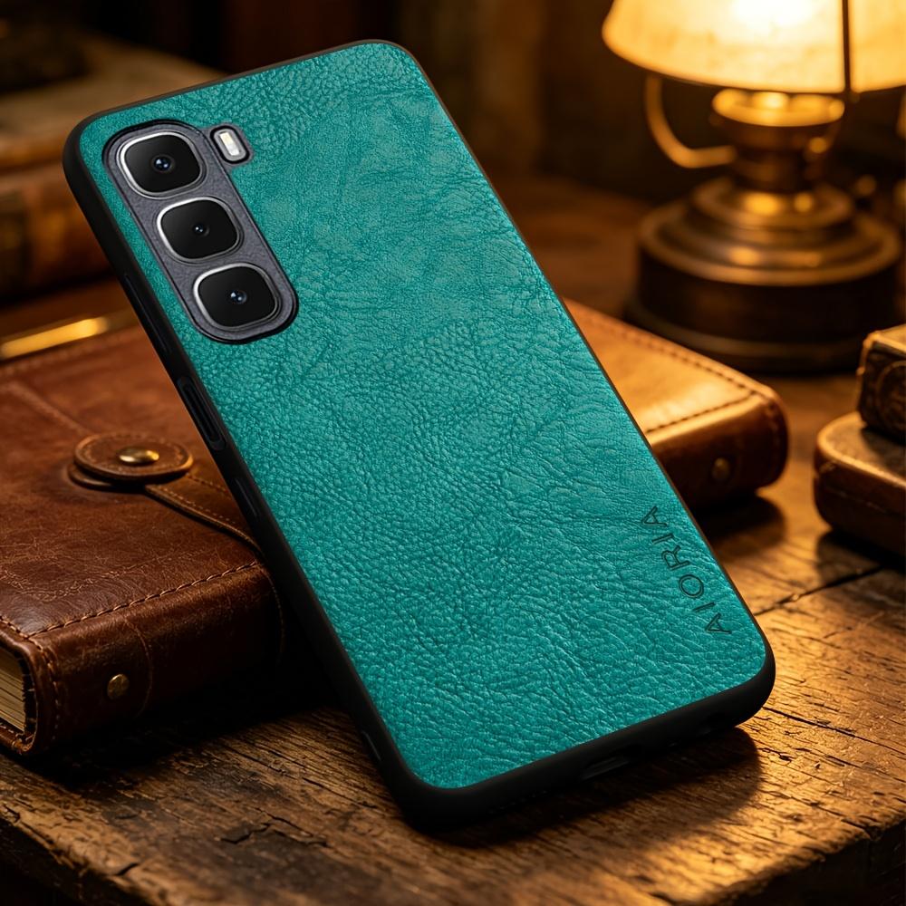Phone Case - Solid Color Faux Leather Phone Case for Infinix Hot 70 60 50 Pro 60I Note 60 50 Pro 50X, Smart Precise Camera Hole Placement