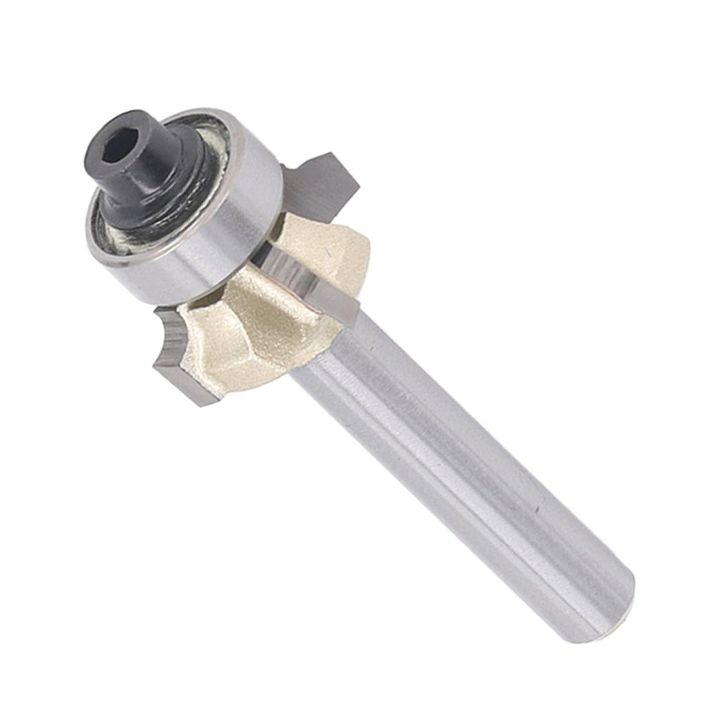 Bit Rotund de Colț Coadă 14in 4 Flute Bit de Ruter pentru Formarea Muchiilor Prelucrarea Lemnului Freză pentru Teșire