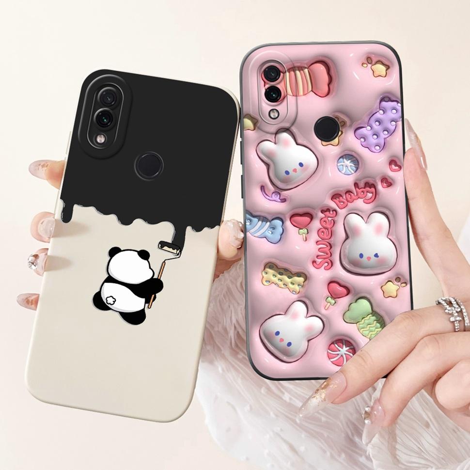 For Xiaomi Redmi Note 7 Case 2019 Lovely Cartoon Painting Back Cover Soft Slim Phone Case For Redmi Note 7 Note7 Bumper 6.3"