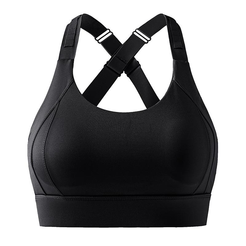 Women's High-strength Shockproof One-piece Fixed Cup Gathered Adjustable Straps Sports Can Be Worn Outside Underwear