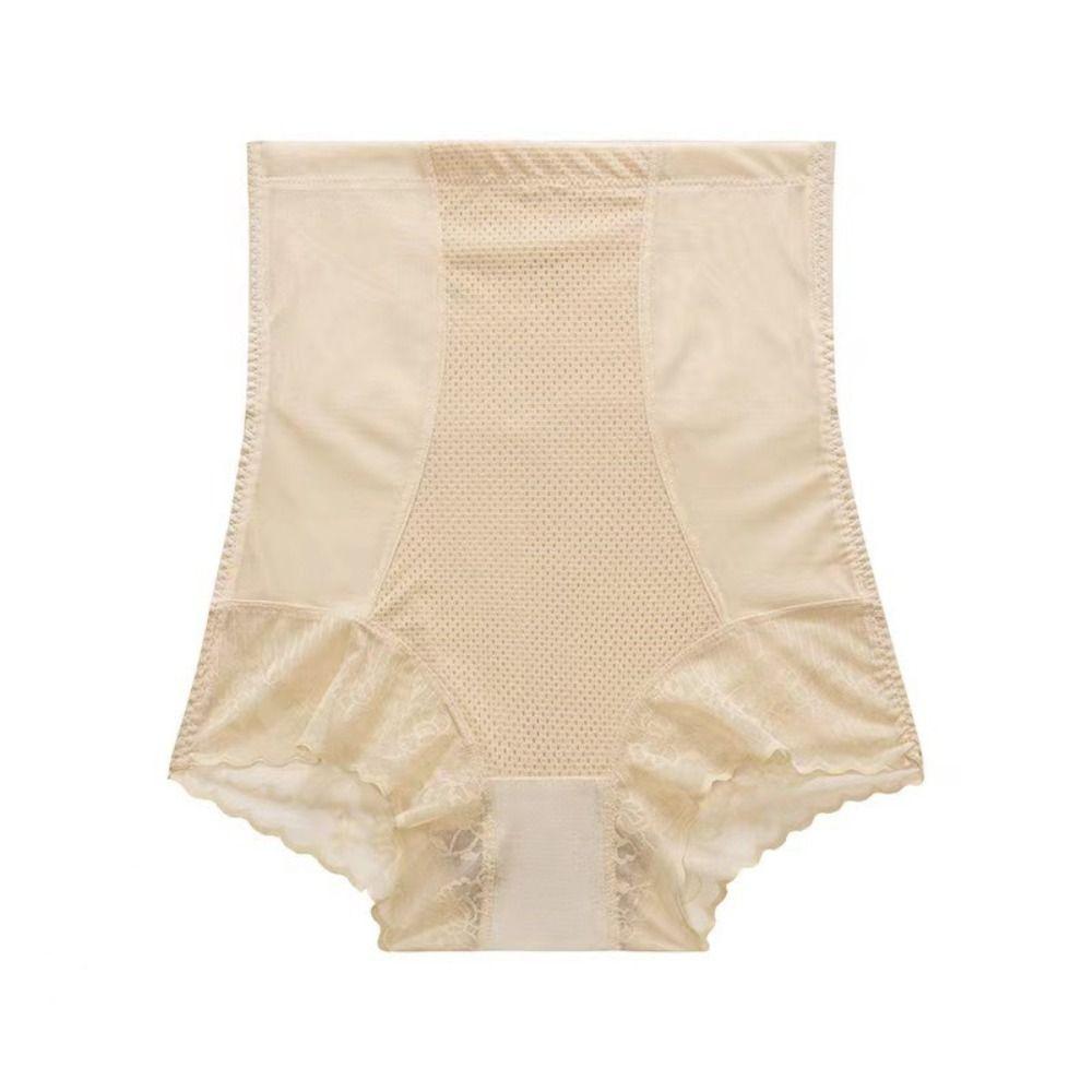 Lace Flower Postpartum Panties High Waist Slim Seamless Underwear Breathable Hip Lift Shaper  Women