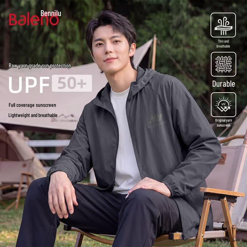 Baleno Men s Hooded UPF50+ Sun Protection Jacket 3XL
