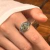 Adjustable Open Ring With Ancient Egyptian Eye Of Horus Motif Retro Vintage Bohemian Style Unisex Jewelry Men Women