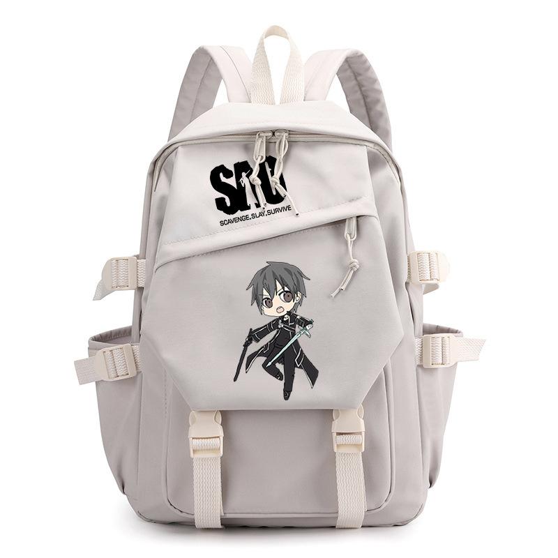

2023 лето новый спортивный мешок с принтом SWORD ART ONLINE для учеников начальной и средней школы, мультяшный школьный рюкзак One Size