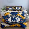 Chelsea FC Bedding Set Three-Piece Bedding Duvet Cover Set Duvet Cover Pillowcases (1 * Duvet Cover 2 * Pillowcases, Without Duvet Insert)