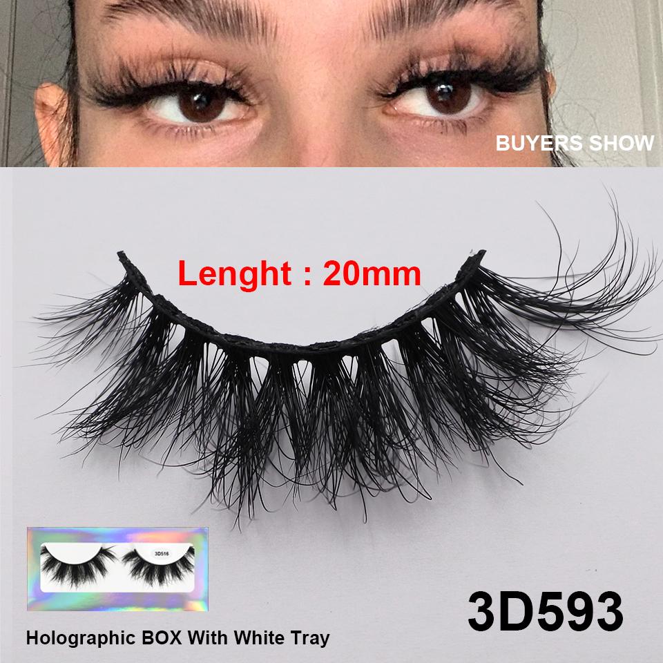 RED SIREN Strip Lashes Mink Fluffy Natural False Eyelashes 16mm 18mm Cruelty Free Reusable Wispy Mink Eyelashes Luxury Makeup