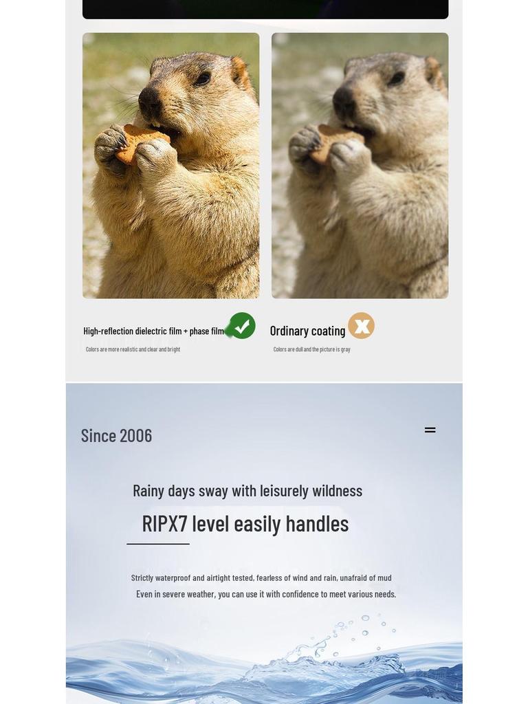 Binoclu 10x50 ED Impermeabil Anticeață de Înaltă Definiție cu Telemetru Infraroșu și Busolă Nautică