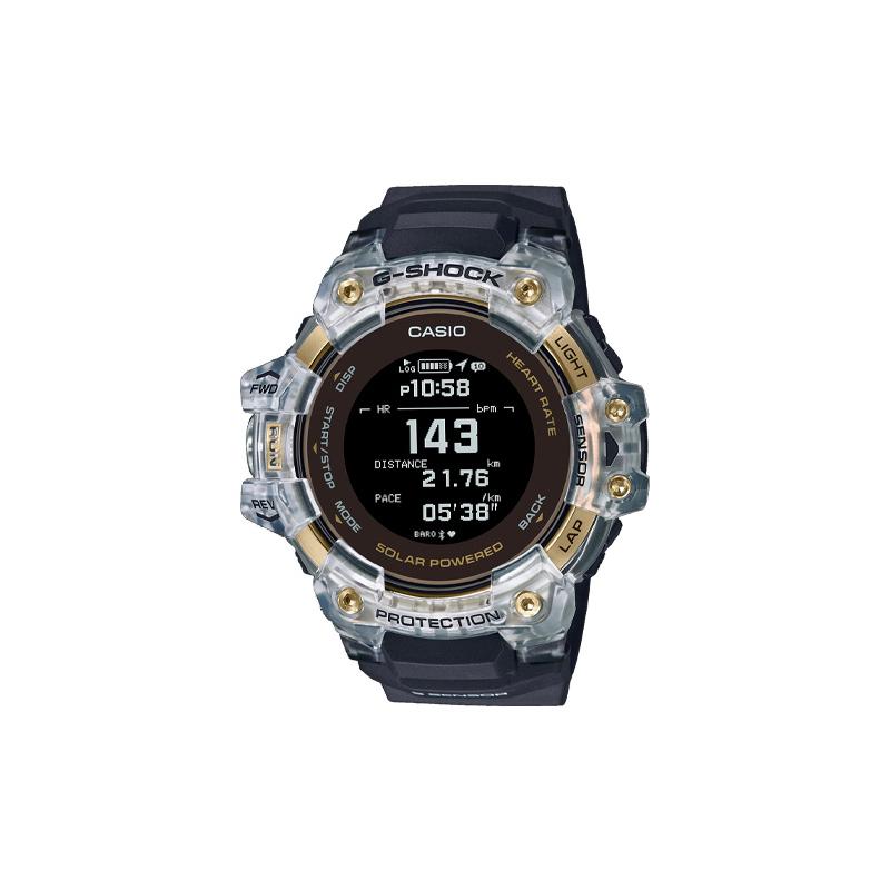 

Casio G-SHOCK series fashionable watch, impact-resistant structure, waterproof, quartz movement, resin strap, Japanese and Korean GBD-H1000-1A9JR чорний