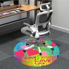 1pc Love Hearts Chair Carpet for Office  Machine Washable Rug for Office,  Good Gift for Family or Friends yy251225243