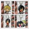 Portachiavi Morbido in Silicone Attack on Titan, Ciondolo Decorativo Carino Cartone Animato Anime da Appendere alla Borsa