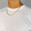 18K Gold Necklace K18 Triple Kihei Chain Made In Japan Certification Stamp 12g 50cm Middle Clasp [Fairy Kallet] 8-sided Approx.