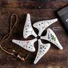 12 Holes Round Head Ceramic Ocarina Alto C Hand Painted Musical Instrument with Lanyard Music Score
