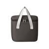 Portable Insulated Lunch Bag Oxford Fabric Thermal Cooler Tote Bag with Double Zipper Closure and Carrying Handles for Food Storage