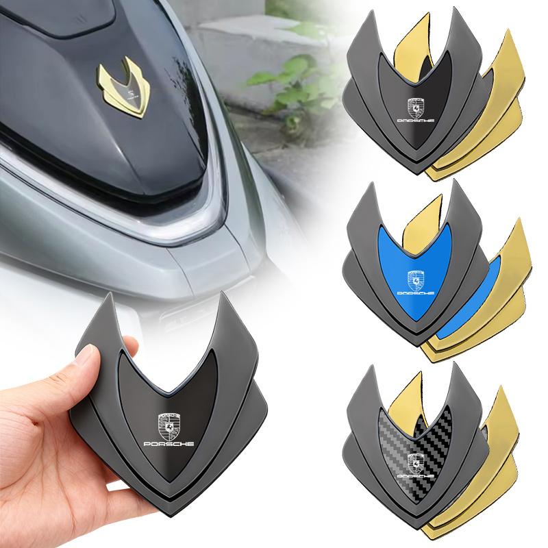 3D Metal Car Styling Sticker Emblem Badge Decals Automobiles For Porsche Cayenne Panamera Macan Boxster Cayman 718 911 Stickers xhrg00