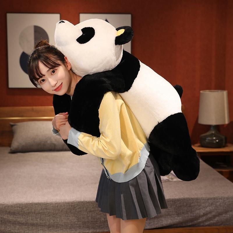 Riesenpanda Bär Plüsch Liegende Haltung Stofftier Puppe Spielzeug Kissen Cartoon Niedliche Puppen Mädchen Liebhaber Geschenke 60-120cm