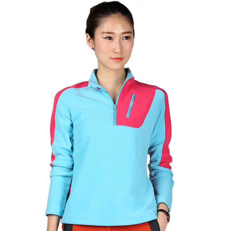OLOMM Unisex Stand-up Collar Fleece Thermal Top S-XXL