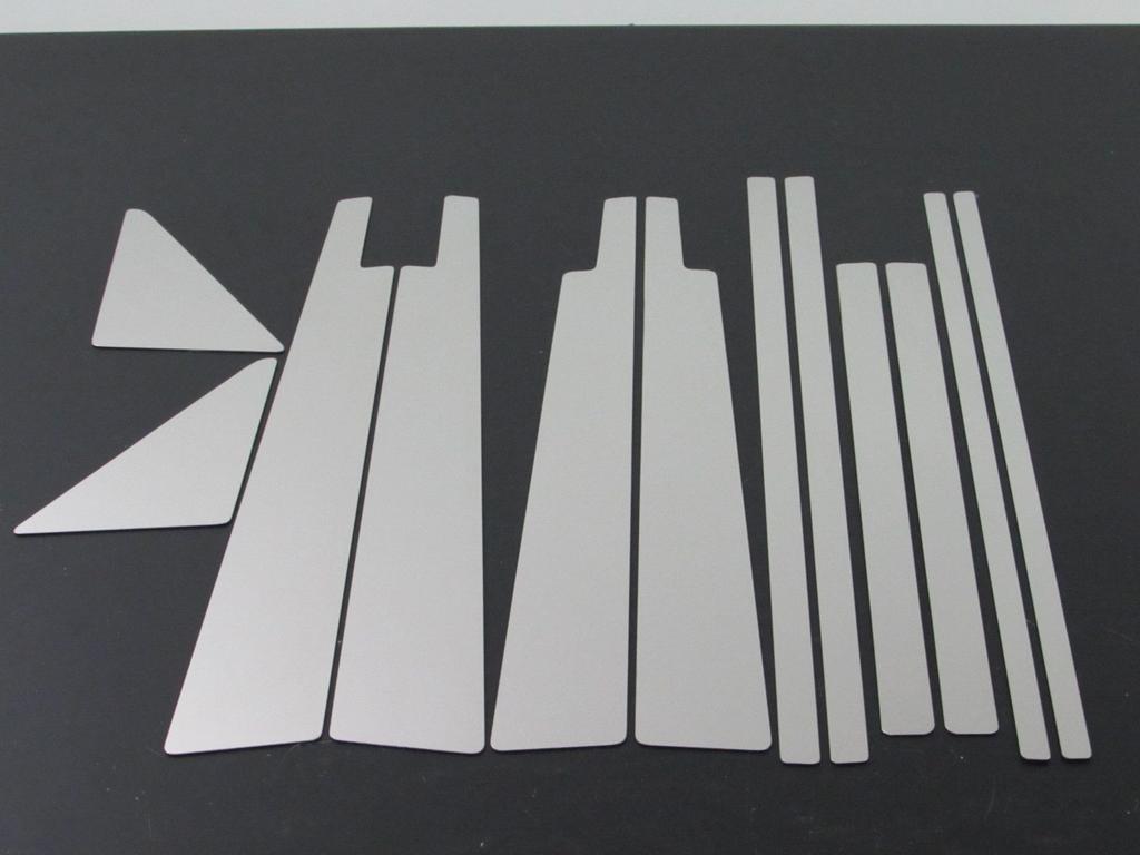 BRIGHTZ Stainless Steel Plated Pillar Panels for Land Cruiser 100 Ultra-Mirror (12-Piece Set) (HDJ101K, UZJ100W, HDJ, UZJ, HDJ101, UZJ100, J100, J101)