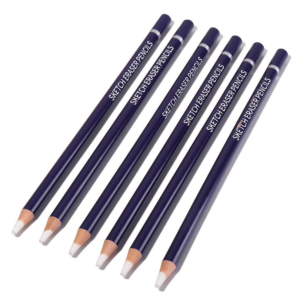 Pen Home Beginners for Artist Sketch Pencils Eraser Pencils Pen Shape Erasers Artist Eraser Pencils