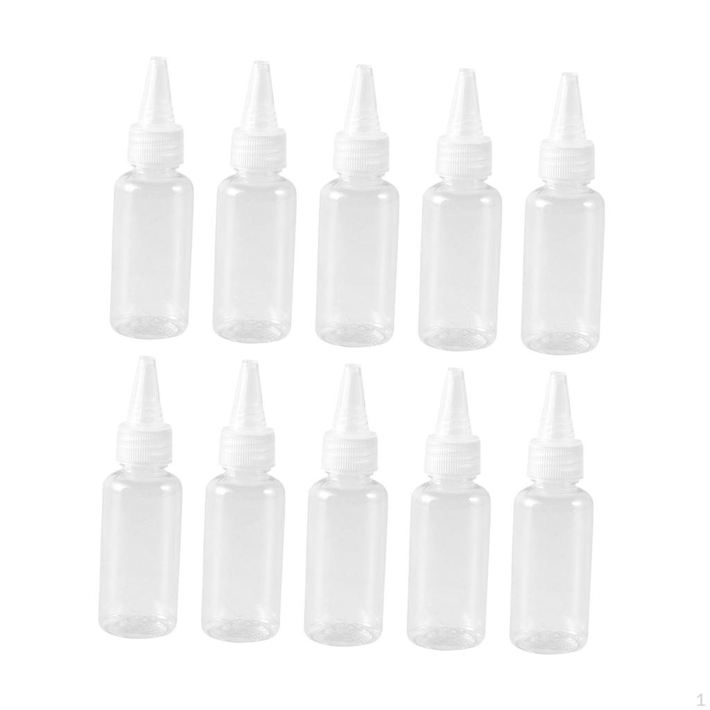 10 Pieces Dispensing Bottles Liquid Dropper Packing Sample Bottle Jars with Portable and