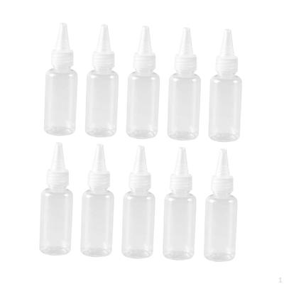 10 Pieces Dispensing Bottles Liquid Dropper Paint Sample Packing PET Construction Leakproof