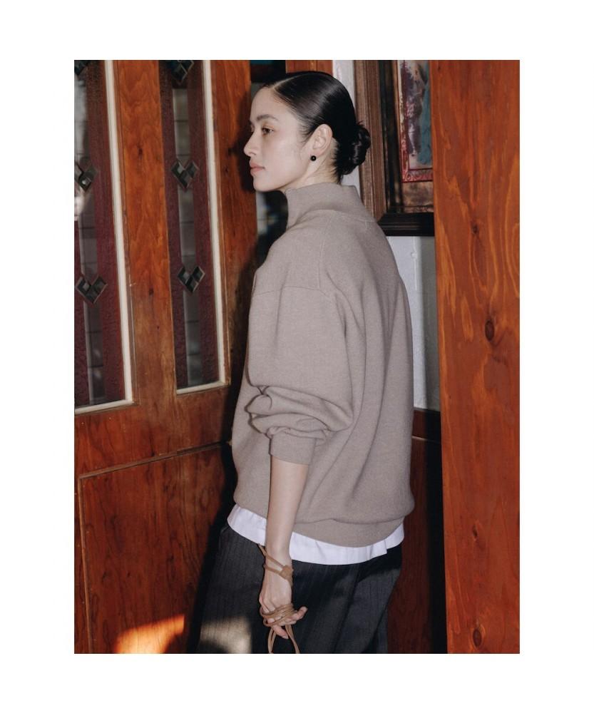 Diaepeocheo 90S Quarter Zipup Knit Top Brown (Ta6251A06D)