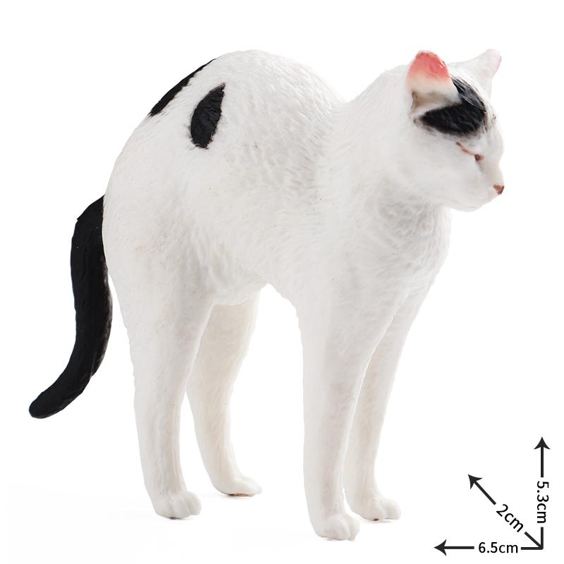 Oenux Kitty Dog Animals Model Action Figure Siamese Husky Pug Rottweiler Puppy Figurines PVC Cute Collection Toy Kids Gift