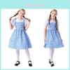 Il Mago di Oz Dorothy Vestito Costume da Bambina Per Cosplay e Halloween Avventura nel Prato Verde