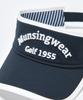 [Munsingwear] Visor with Ear Curve, Front Embroidery, Sunshade, Golf, MG4FCP50L, Women's, NV00 (Navy)