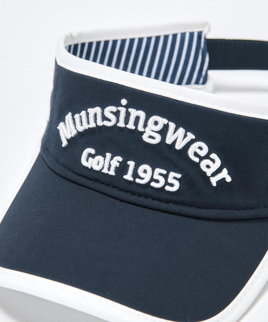 [Munsingwear] Visor with Ear Curve, Front Embroidery, Sunshade, Golf, MG4FCP50L, Women's, NV00 (Navy)