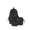 3Pcs/Set Bow Print Backpack With Crossbody Bag And Small Purse Bow Student Bookbag Simple Backpack For Elementary Middle Kids