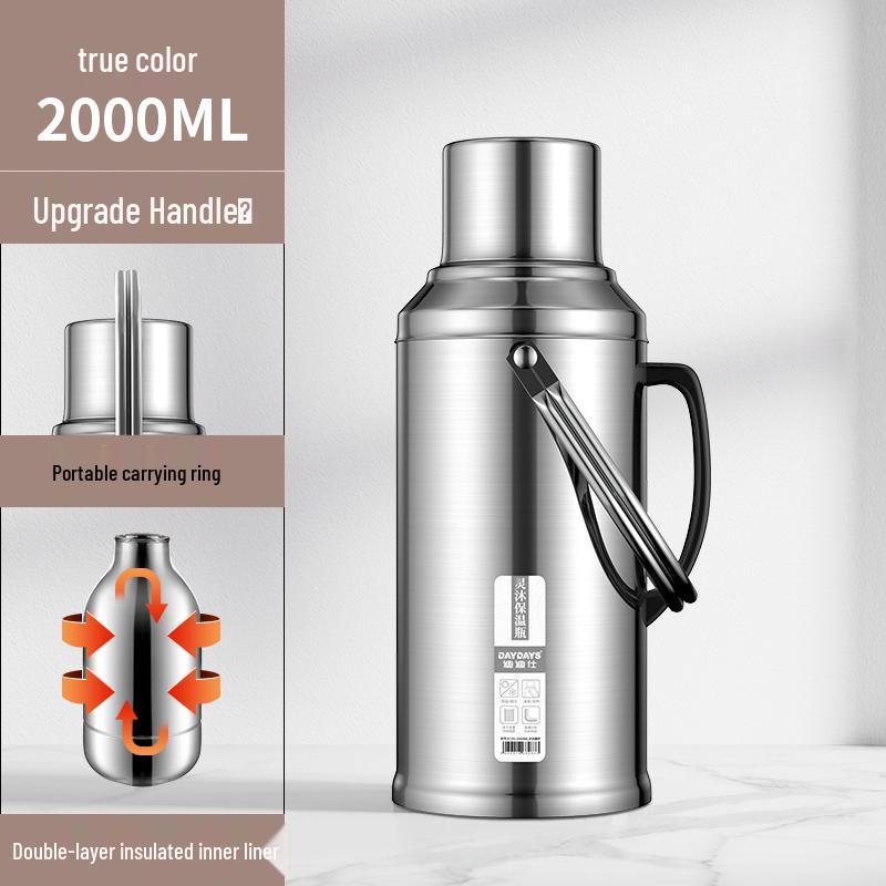 Stainless Steel Insulated Hot Water Bottle for Home & Dorm Use