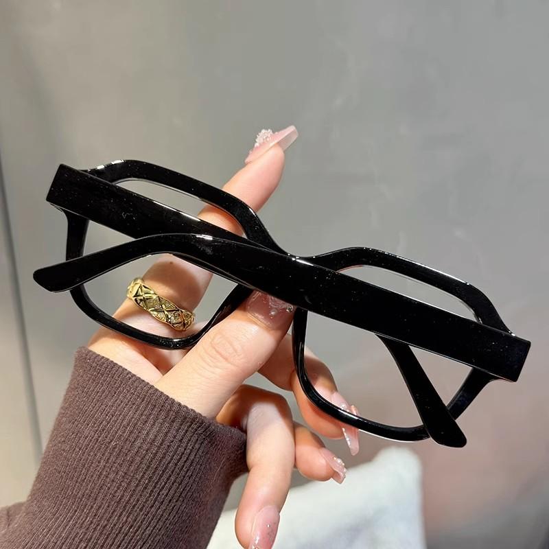 Retro Korea Stil Brilleinnfatning Student Gjennomsiktig Oversized Databriller Kvinner Menn Blålysblokkerende Brilleinnfatning