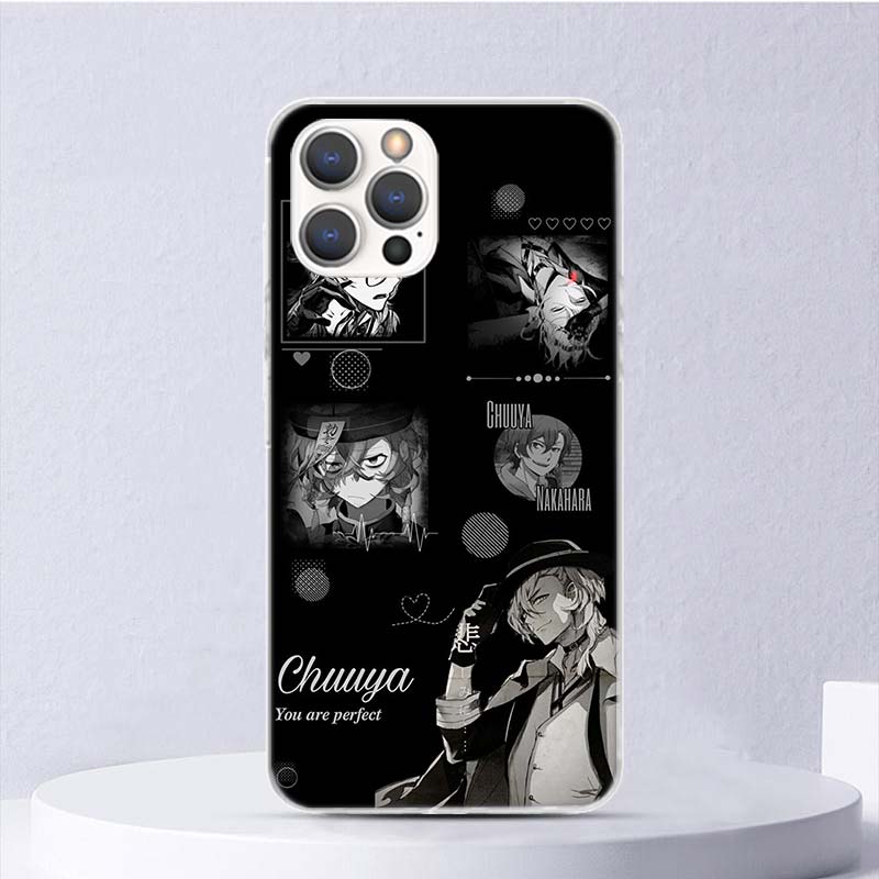 Bungo Stray Dogs Nakahara Chuuya Soft Case For iPhone 16 17 Air 16E 15 Plus 11 12 13 Mini 14 Pro Max Phone Cover Apple 7 8 SE Co