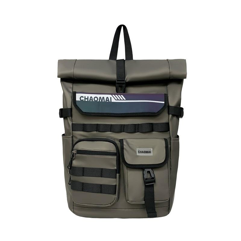 Schoolbag trendy brand reflective backpack large capacity tooling wind computer bag sports waterproof travel bag college student high school bag
